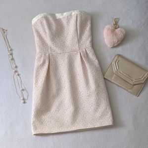 CW Design Mini Dress Pink & White Size M